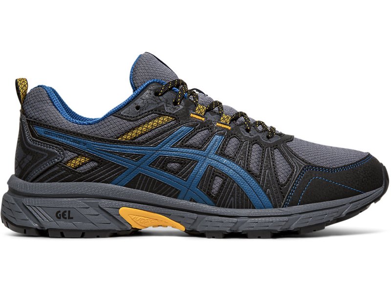 Tenis Para Trail Running Asics Gel-ventuRE 7 Hombre Grises Negros | MX1430-880