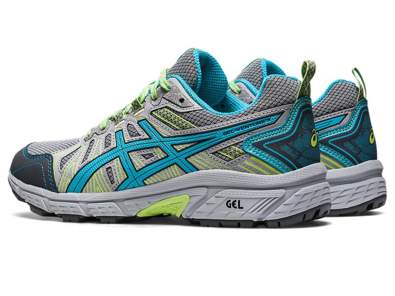 Tenis Para Trail Running Asics Gel-ventuRE 7 Mujer Grises Turquesa Claro | MX2115-167