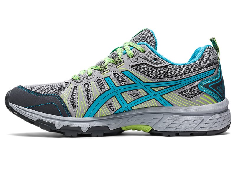 Tenis Para Trail Running Asics Gel-ventuRE 7 Mujer Grises Turquesa Claro | MX2115-167