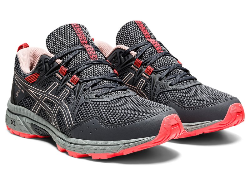 Tenis Para Trail Running Asics Gel-ventuRE 8 (D) Mujer Grises Coral Claro | MX2188-741