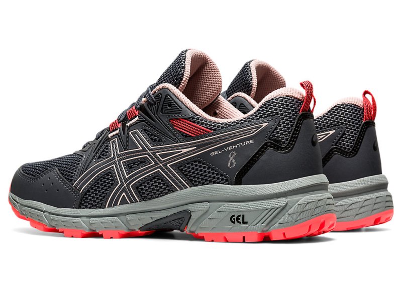 Tenis Para Trail Running Asics Gel-ventuRE 8 (D) Mujer Grises Coral Claro | MX2188-741