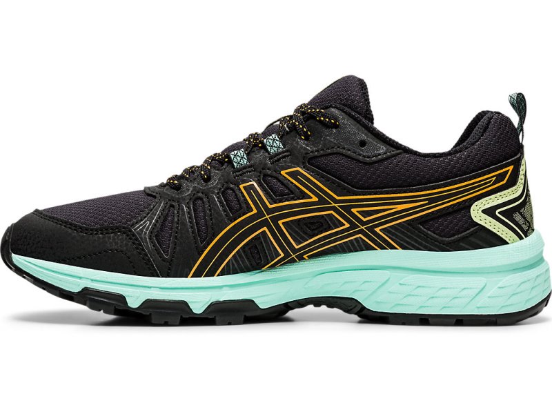 Tenis Para Trail Running Asics Gel-ventuRE 7 (D) Mujer Negros Naranjas | MX2487-286