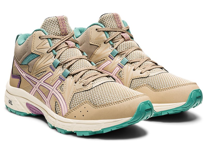 Tenis Para Trail Running Asics Gel-ventuRE 8 MT Mujer Beige Rosas | MX2602-195