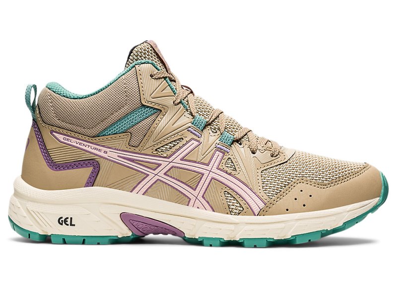 Tenis Para Trail Running Asics Gel-ventuRE 8 MT Mujer Beige Rosas | MX2602-195