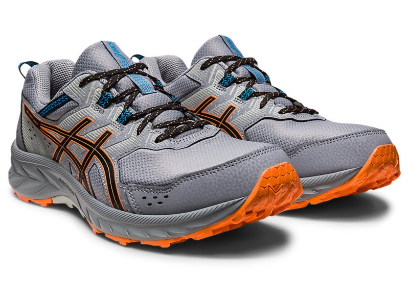 Tenis Para Trail Running Asics Gel-ventuRE Hombre Grises Naranjas | MX2862-945