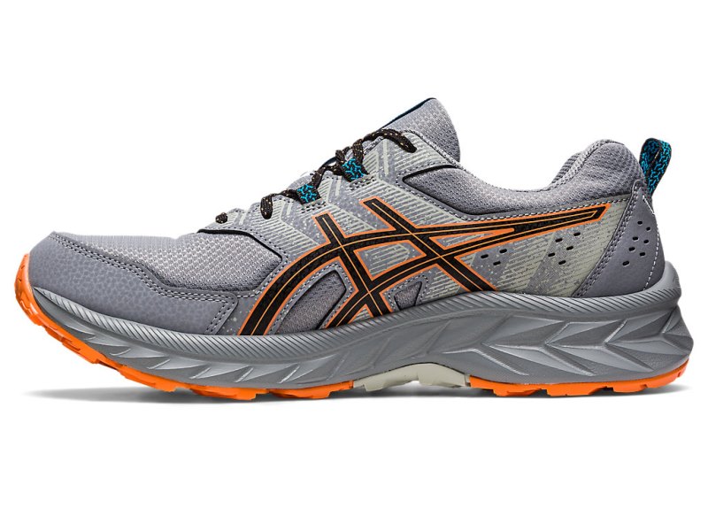 Tenis Para Trail Running Asics Gel-ventuRE Hombre Grises Naranjas | MX2862-945