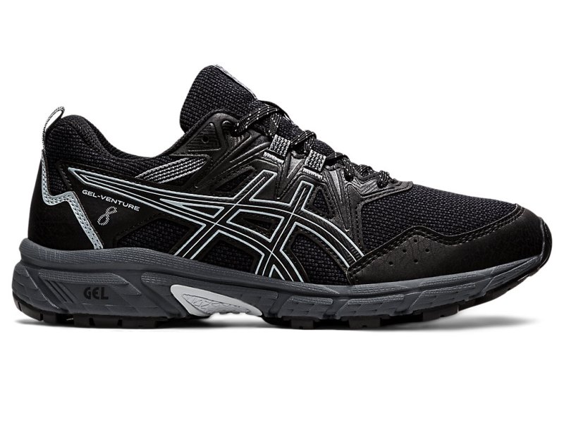 Tenis Para Trail Running Asics Gel-ventuRE 8 Mujer Negros Grises | MX2996-287