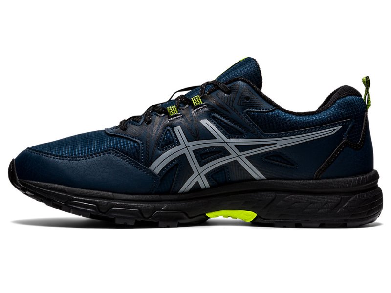 Tenis Para Trail Running Asics Gel-ventuRE 8 Awl Hombre Azules Amarillos | MX3200-562