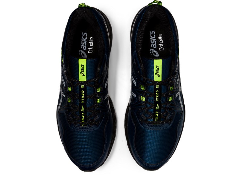 Tenis Para Trail Running Asics Gel-ventuRE 8 Awl Hombre Azules Amarillos | MX3200-562