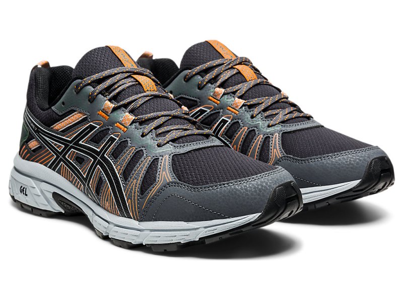 Tenis Para Trail Running Asics Gel-ventuRE 7 Hombre Grises Oscuro Negros | MX3487-990