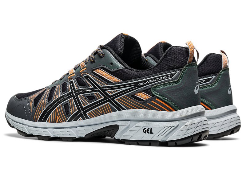 Tenis Para Trail Running Asics Gel-ventuRE 7 Hombre Grises Oscuro Negros | MX3487-990