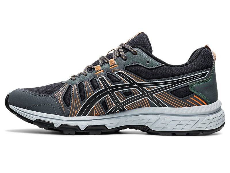 Tenis Para Trail Running Asics Gel-ventuRE 7 Hombre Grises Oscuro Negros | MX3487-990