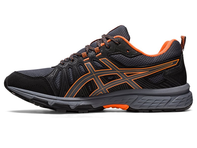 Tenis Para Trail Running Asics Gel-ventuRE 7 Hombre Grises Oscuro Naranjas | MX4165-424