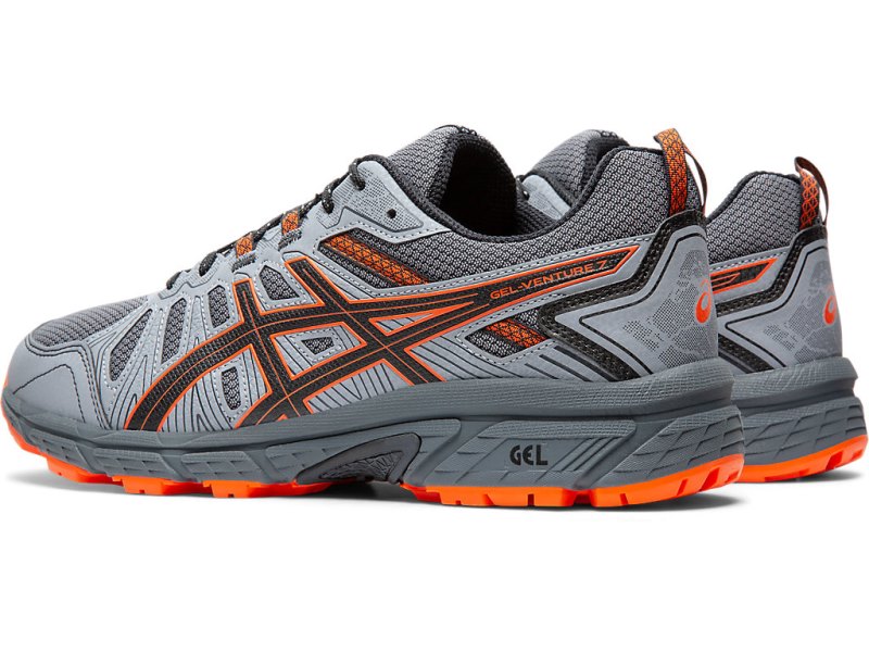 Tenis Para Trail Running Asics Gel-ventuRE 7 (4E) Hombre Grises Naranjas | MX4492-160