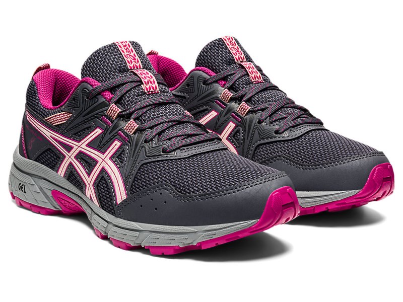 Tenis Para Trail Running Asics Gel-ventuRE 8 Mujer Grises Turquesa | MX4911-696