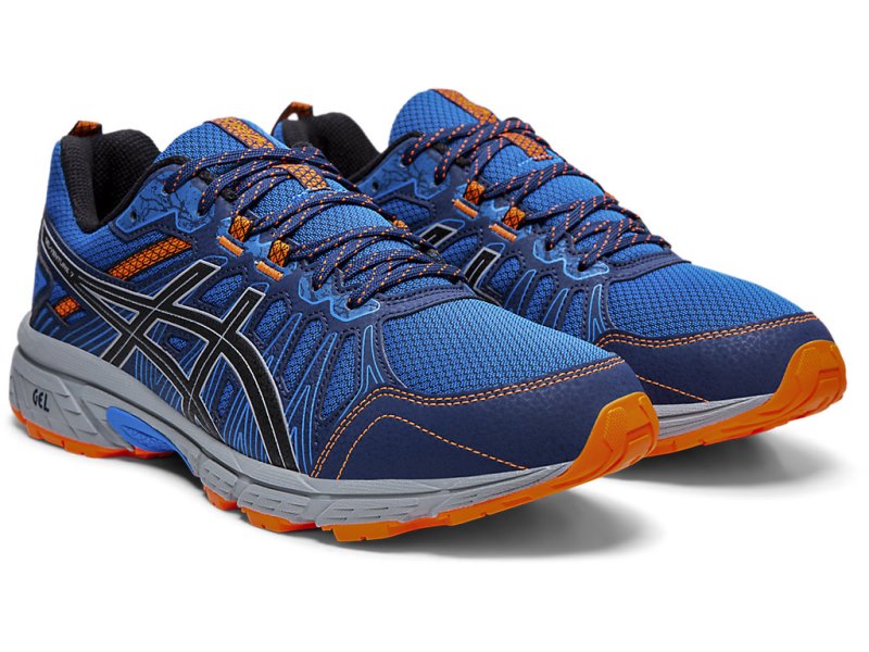 Tenis Para Trail Running Asics Gel-ventuRE 7 Hombre Azules Grises | MX4984-725