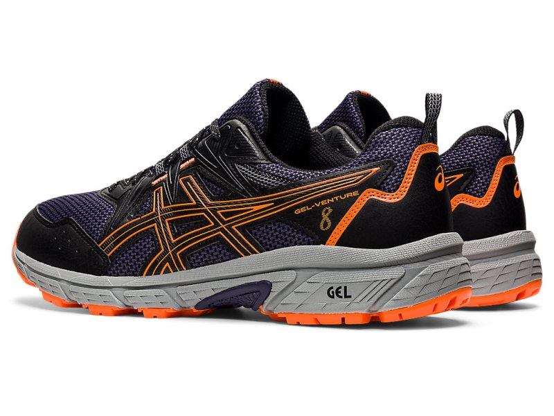 Tenis Para Trail Running Asics Gel-ventuRE 8 Hombre Negros Naranjas | MX5173-139