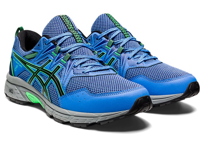 Tenis Para Trail Running Asics Gel-ventuRE 8 Hombre Azules Turquesa | MX5349-007