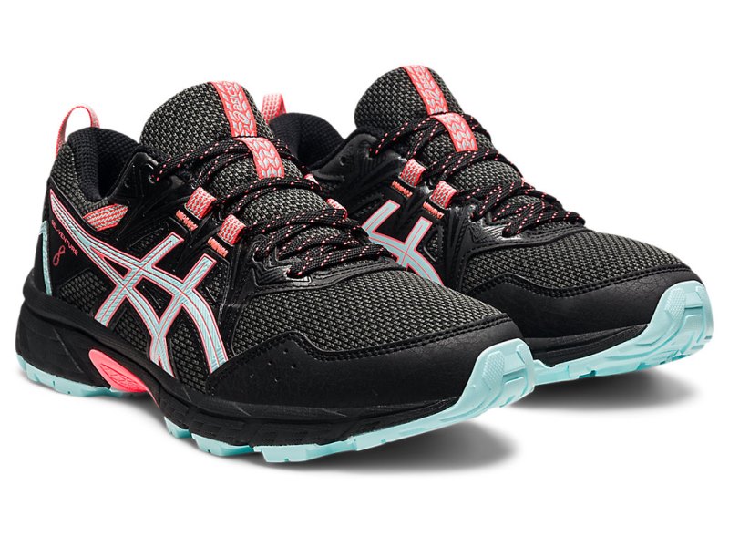 Tenis Para Trail Running Asics Gel-ventuRE 8 Mujer Negros Azules | MX5981-092