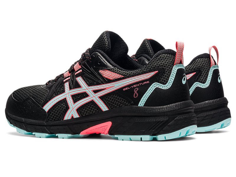 Tenis Para Trail Running Asics Gel-ventuRE 8 Mujer Negros Azules | MX5981-092