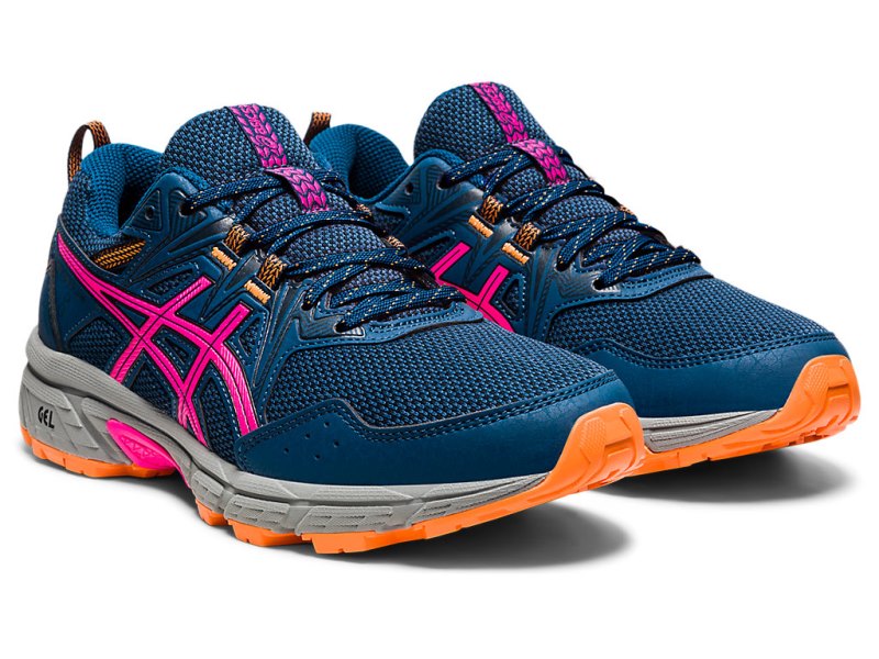 Tenis Para Trail Running Asics Gel-ventuRE 8 (D) Mujer Azules Rosas | MX5983-894