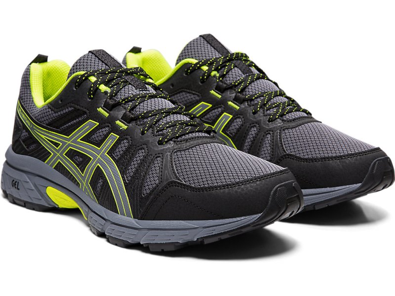 Tenis Para Trail Running Asics Gel-ventuRE 7 Hombre Grises Amarillos | MX6241-879