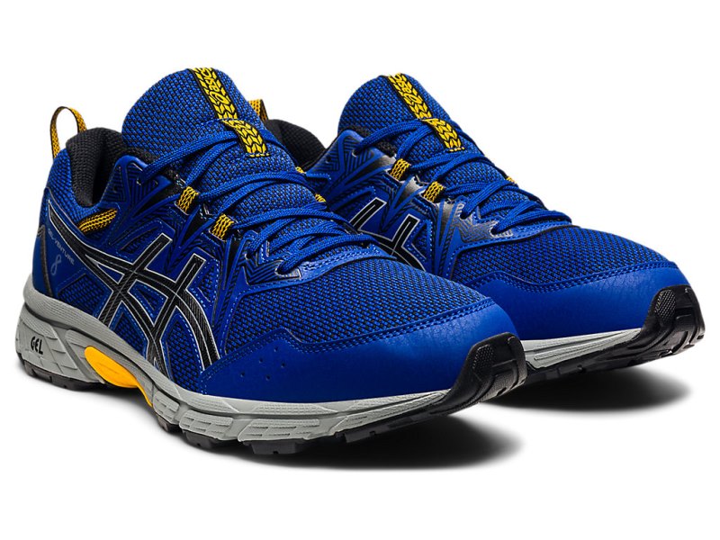 Tenis Para Trail Running Asics Gel-ventuRE 8 (4E) Hombre Azules Negros | MX6282-493