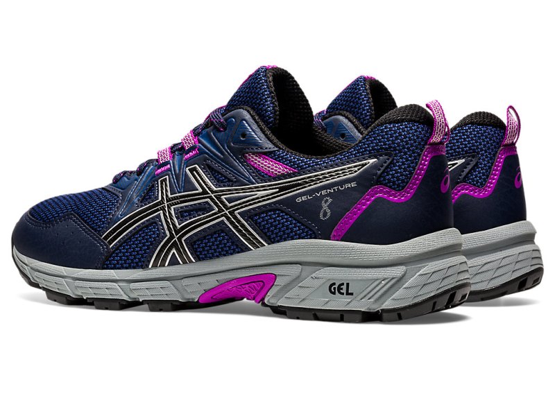 Tenis Para Trail Running Asics Gel-ventuRE 8 (D) Mujer Negros Plateados | MX6978-231