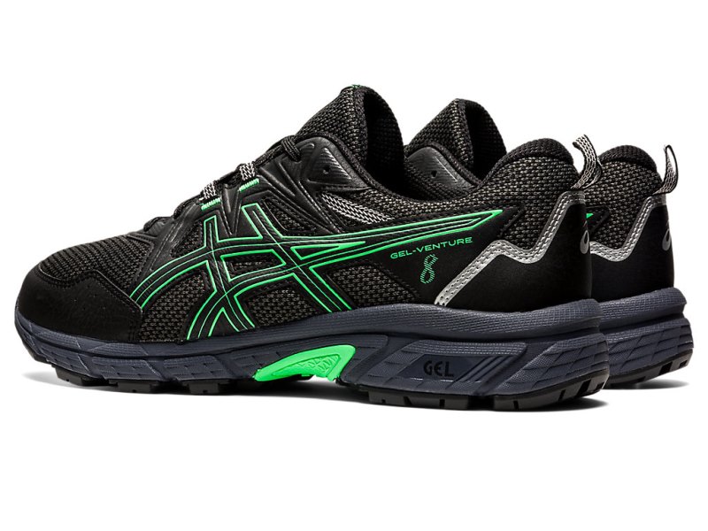 Tenis Para Trail Running Asics Gel-ventuRE 8 Hombre Negros Turquesa | MX8013-041