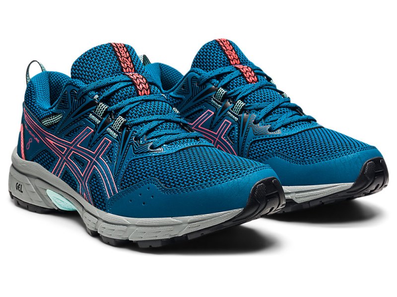 Tenis Para Trail Running Asics Gel-ventuRE 8 Mujer Turquesa Oscuro Coral | MX8655-138