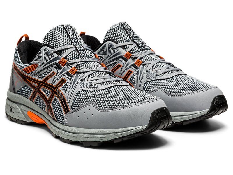 Tenis Para Trail Running Asics Gel-ventuRE 8 Hombre Grises Naranjas | MX8918-815