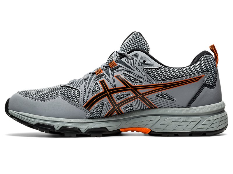 Tenis Para Trail Running Asics Gel-ventuRE 8 Hombre Grises Naranjas | MX8918-815