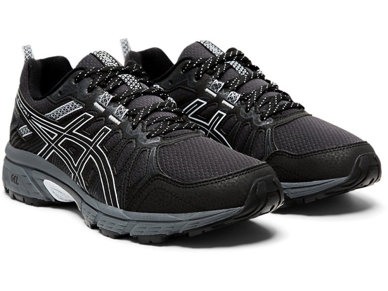 Tenis Para Trail Running Asics Gel-ventuRE 7 (D) Mujer Negros Grises | MX9378-657