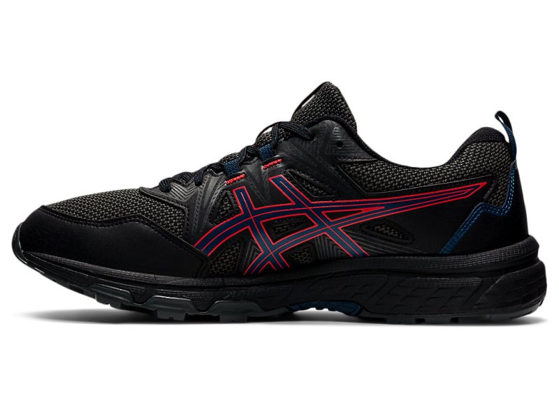 Tenis Para Trail Running Asics Gel-ventuRE 8 Hombre Negros Rojos | MX9705-443