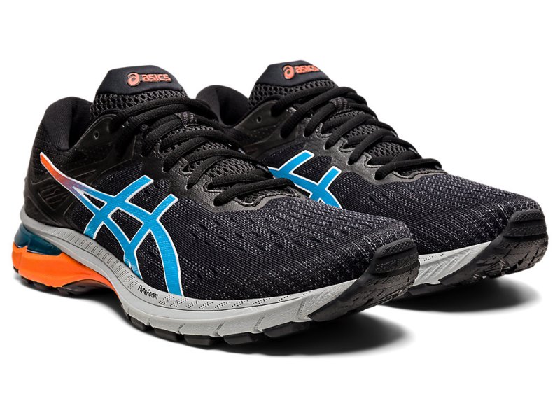 Tenis Para Trail Running Asics Gt-2000 9 Trail Hombre Negros Turquesa Claro | MX1776-129