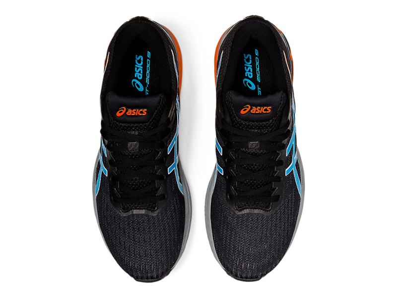 Tenis Para Trail Running Asics Gt-2000 9 Trail Hombre Negros Turquesa Claro | MX1776-129