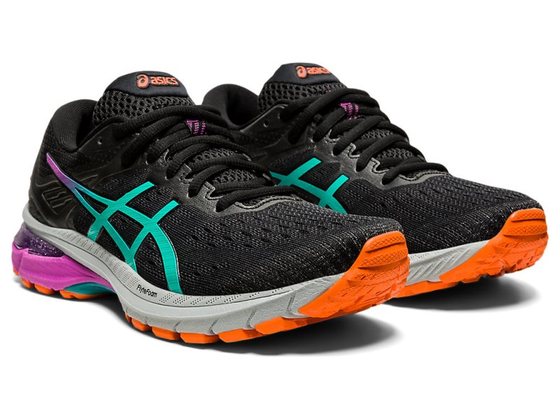 Tenis Para Trail Running Asics Gt-2000 9 Trail Mujer Negros Turquesa Oscuro | MX9395-643