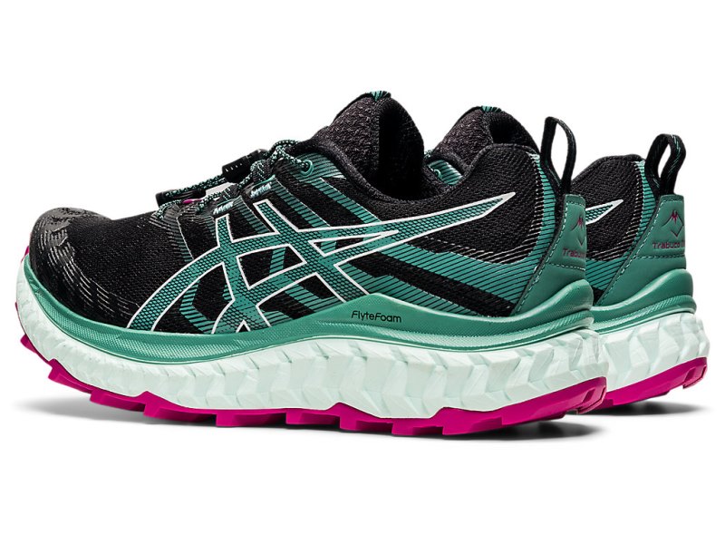 Tenis Para Trail Running Asics Trabuco Max Mujer Negros Azules Claro | MX3597-293