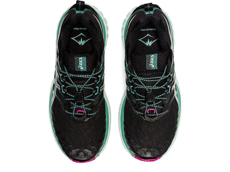 Tenis Para Trail Running Asics Trabuco Max Mujer Negros Azules Claro | MX3597-293