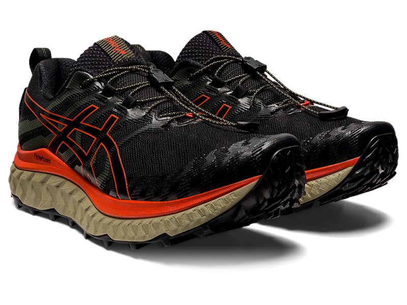 Tenis Para Trail Running Asics Trabuco Max Hombre Negros Rosas | MX5972-657