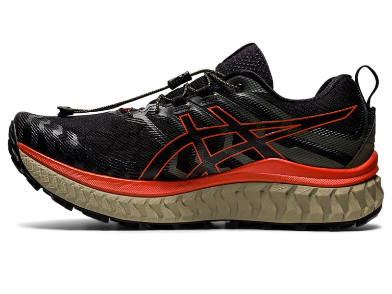 Tenis Para Trail Running Asics Trabuco Max Hombre Negros Rosas | MX5972-657