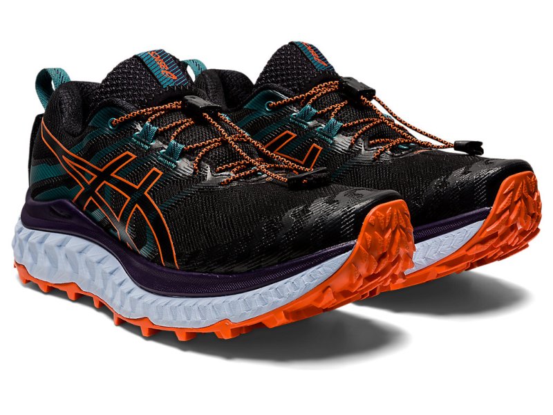 Tenis Para Trail Running Asics Trabuco Max Mujer Negros Naranjas | MX6994-182