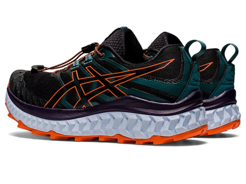 Tenis Para Trail Running Asics Trabuco Max Mujer Negros Naranjas | MX6994-182