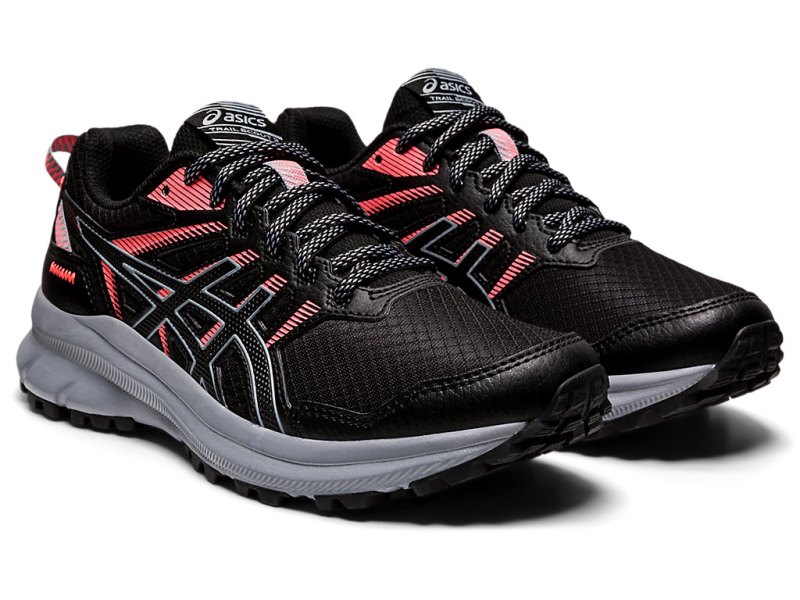 Tenis Para Trail Running Asics Trail Scout 2 Mujer Negros Grises | MX3468-793