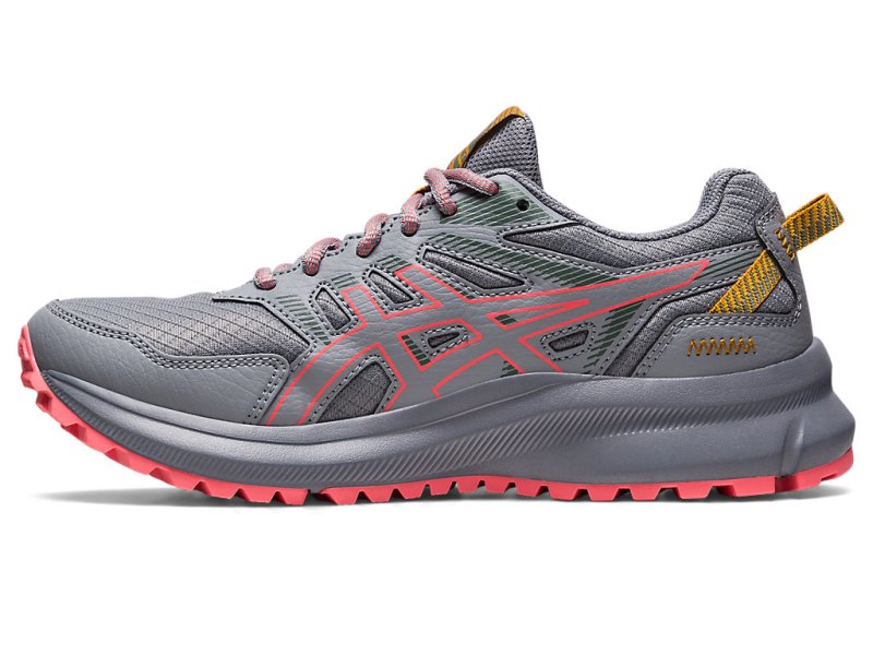 Tenis Para Trail Running Asics Trail Scout 2 Mujer Grises Coral | MX4573-866