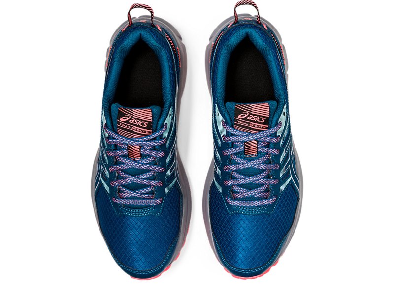 Tenis Para Trail Running Asics Trail Scout 2 Mujer Turquesa Oscuro Grises | MX6871-745