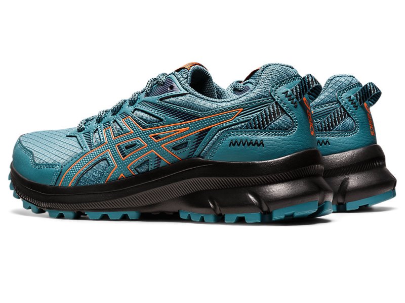 Tenis Para Trail Running Asics Trail Scout 2 Mujer Azules Claro Verdes Oscuro Naranjas | MX7257-194