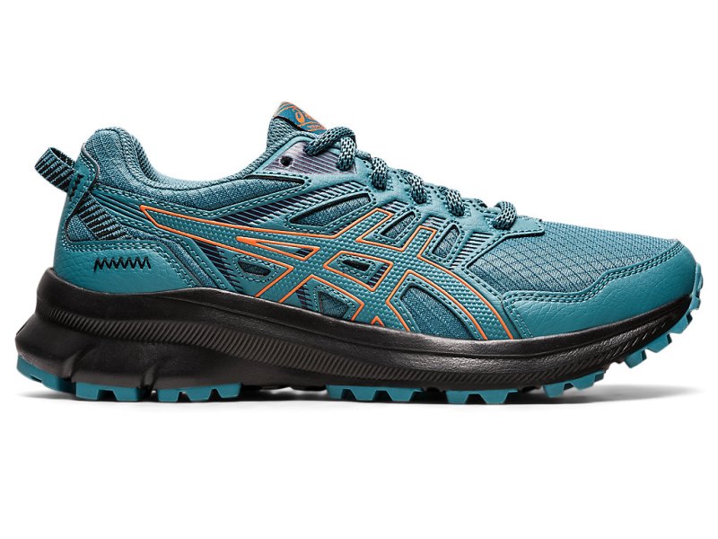 Tenis Para Trail Running Asics Trail Scout 2 Mujer Azules Claro Verdes Oscuro Naranjas | MX7257-194