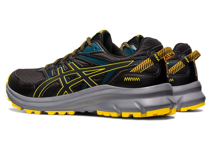 Tenis Para Trail Running Asics Trail Scout 2 Hombre Negros Dorados Amarillos | MX9567-215