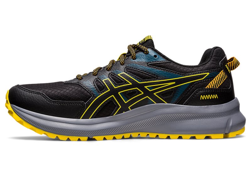 Tenis Para Trail Running Asics Trail Scout 2 Hombre Negros Dorados Amarillos | MX9567-215